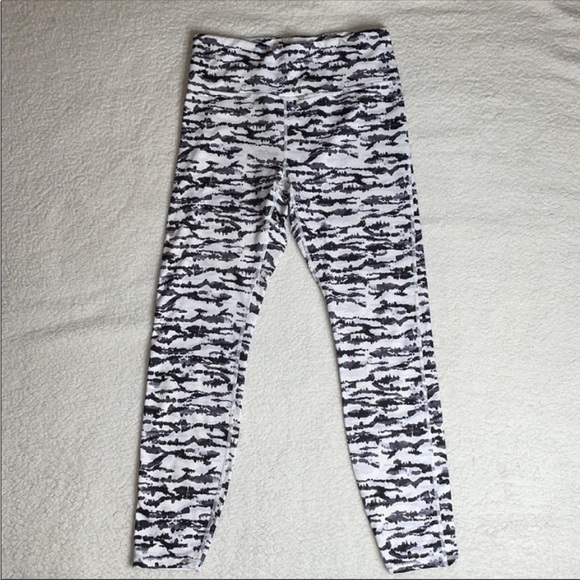 Zebra Animal Print Leggings Stretchy Size Large - Picture 7 of 7
